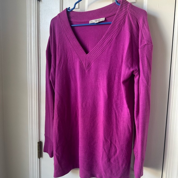 Bundle of 3 Loft V-Neck Sweaters Size M - Picture 8 of 10